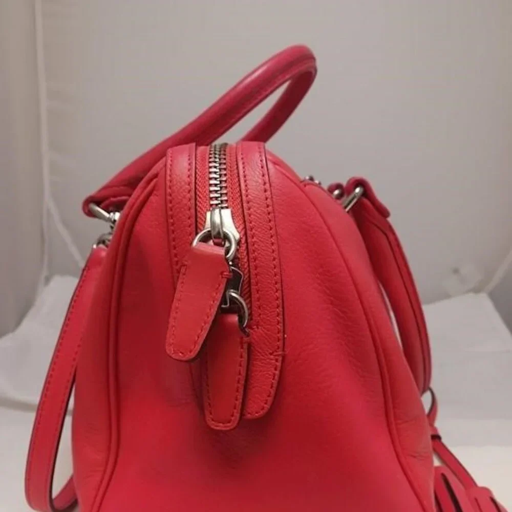 GUC Coach Legacy Haley Leather Handbag Coral